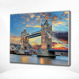 Paint by Numbers Bridge of London with Sunset