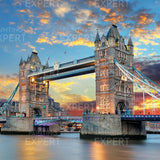 Paint by Numbers Bridge of London with Sunset