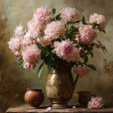 Diamond Painting Brocante Pink Peonies