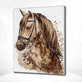 Paint by Numbers Brown Horse
