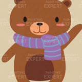 Paint by Numbers Brown Bear