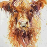 Diamond Painting Brown Scottish Highlander