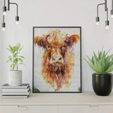 Diamond Painting Brown Scottish Highlander