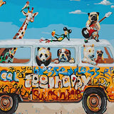 Paint by Numbers Bus with Animals