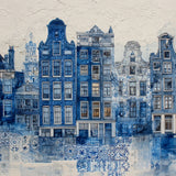 Diamond Painting Collage of Delft, in Delft blue