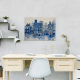Diamond Painting Collage of Delft, in Delft blue