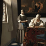 Paint by Numbers Lady writing a letter with her maid