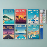 The Global Getaway Collection - Paint by Numbers Mini Set of 6