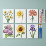 The Language of Flowers - Paint by Numbers Mini Set of 6