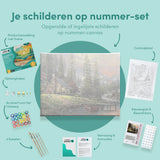 Paint by Numbers Pine Trees