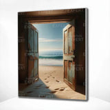 Paint by Numbers Door to an Idyllic Beach