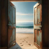 Paint by Numbers Door to an Idyllic Beach