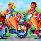 Paint by Numbers Fat Ladies Bicycle