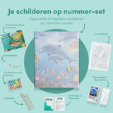 Paint by Numbers Dolphins and Fish