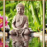 Paint by Numbers Triptych Buddha