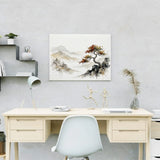 Diamond Painting Lonely tree in mountain landscape Japan