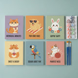 Quirky Pet Club - Paint by Numbers Mini Set of 6