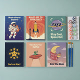 Quirky Space Adventures - Paint by Numbers Mini Set of 6
