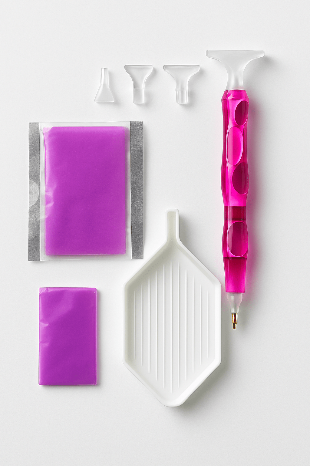 Ergonomic Diamond Painting Pen Kit – With Extra Wax & Luxurious Grip