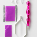 Ergonomic Diamond Painting Pen Kit – With Extra Wax & Luxurious Grip