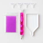 Ergonomic Diamond Painting Pen Kit – With Extra Wax & Luxurious Grip