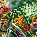 Paint by Numbers Bicycle with Flowers