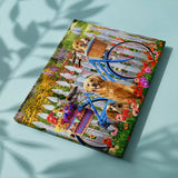 Paint by Numbers Bicycle with Dogs