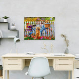 Paint by Numbers Bicycle with Dogs