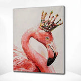 Paint by Numbers Flamingo with Crown