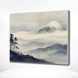 Painting on Number Fuji above the mist Japan