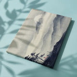 Painting on Number Fuji above the mist Japan