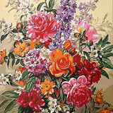 Paint by Numbers Coloured Flowers Bouquet