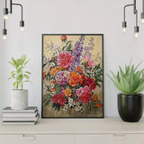 Paint by Numbers Coloured Flowers Bouquet