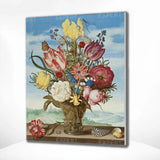 Paint by Numbers Coloured Flowers in a Vase
