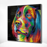 Diamond Painting Coloured Labrador