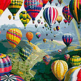 Paint by Numbers Coloured Hot Air Balloons