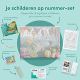 Paint by Numbers Coloured Hot Air Balloons