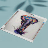 Diamond Painting Coloured Elephant