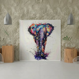 Diamond Painting Coloured Elephant
