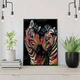 Paint by Numbers Coloured Zebras
