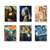 Geometric Masterpieces - Paint by Numbers Mini Set of 6