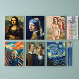 Geometric Masterpieces - Paint by Numbers Mini Set of 6
