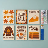 cosy autumn essentials - Paint by Numbers Mini Set of 6