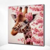 Diamond Painting Giraffe Pink