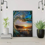 Paint by Numbers Waves with Sun