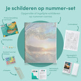 Paint by Numbers Waves with Sun