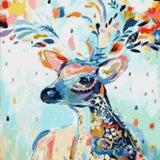 Diamond Painting Deer with Flowers