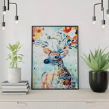 Diamond Painting Deer with Flowers