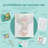 Paint by Numbers Deer with Flowers Antlers