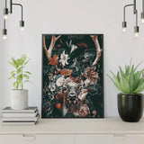 Paint by Numbers Deer with Flowers